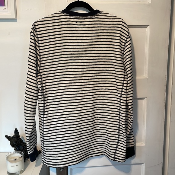 Levi’s Made And Crafted slim fit striped Henley Size: Medium - Picture 2 of 15